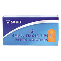 Embouts de doigt de Westcott non ventilés à usage intensif de Westcott – Small – Paquet de 12-Embouts de doigt en caoutchouc de style classique