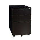 Heartwood 100-MMPUF Metal Mobile Box-Box-File Pedestal, Black-Mobile box-box-file metal pedestal includes two general purpose storage drawers along with a file drawer that fits either legal or letter size files