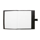 Ashlin Hough Refillable Medium Journal, Black-Inside includes 4 business card pockets