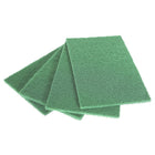Globe H.D. Scouring Pad, 6" x 9", Green, 100 Pack (7005)-Heavy Duty Scrubbing Pads
