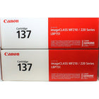 Canon 137 Black Toner Cartridge, Standard Yield, 2/Pack (9435B013)-Black