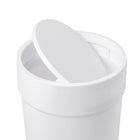 Umbra Touch Waste Can, White-Capacity: 1.63 gal.