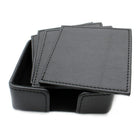 Ashlin Yorkshire Coaster Set Of 8 Coaster with Box, Black-Felt base to protect desk or table.  Perfect gift for the office or home