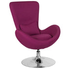 Flash Furniture Egg Series Magenta Fabric Side Reception Chair-Contemporary Style