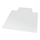 Staples Low-Pile Chair Mat, 45" x 53"-Protects flat pile commercial carpet up to 1/8" thick (including padding depth) from chair caster wear and tear