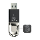 Lexar JumpDrive F35 32 GB Fingerprint USB 3.0 Flash Drive-Up to 150MB/s read