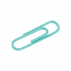 JAM Paper Colored Standard 1" Paper Clips - Teal - 2 Packs of 100-These colorful paperclips are great for organizing papers at home, school, or the office