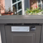 Legacy 28" Square Fire Pit - Matte Black Finish-The clearance required is 48" from the ceiling and 48" from the wall with the floor space only needing 16.3" x 16.3"