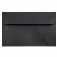 JAM Paper A8 Invitation Envelopes, 5.5 x 8.125, Black Linen Recycled, 1000 Pack (64931B)-Black