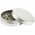 JAM Paper Colored Circular Paper Clips - Silver - 2 Packs of 50-Color: Silver