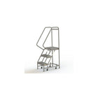 Tri-Arc Manufacturing Aluminum Rolling Ladder, Step Width: 16", Step Type: Serrated, No. of Steps: 3 (WLAR103165)-No. of Steps: 3