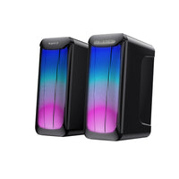 Havit - Enceintes Bluetooth stéréo Computer Gaming - Éclairage RVB dynamique, entrée audio stéréo 3,5 mm-Canaux : 2.0