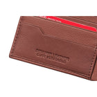 Champs Black Label Leather RFID Bi-fold Wallet, Tan-Double bill compartment