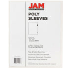 JAM Paper Plastic Sleeves, 9 x 11.5, Clear, 120 Pack (2226316988B)-Material: plastic