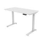 TygerClaw 23.5"W Electric Sit-Stand Desk - White-Single motor technology enables powerful yet smooth height