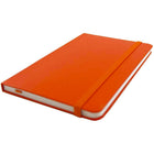 JAM Paper Hardcover Lined Notebook With Elastic Closure, Travel Size, 4 x 6 Journal, Sunburst Orange, 2/Pack (340528848g)-Sold Individually