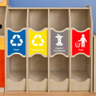 Flash Furniture - Station de recyclage Bright Beginnings de qualite commerciale en bois pour jeux de rôle pour enfants-Assemblage en une heure ou moins