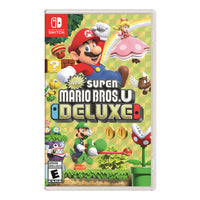 New Super Mario Bros U Deluxe for Nintendo Switch-A variety of playable characters are available, some with unique attributes that affect gameplay and platforming physics.