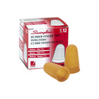Swingline Rubber Finger Tips with Raised Friction Surface - Medium - Size 11-1/2 - 12 Pack-Base diameter: 5/8"