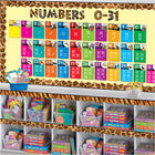 TREND enterprises, Inc. Animals Count 0-31 Learning Set-Number cards are 5-1/4" x 8"