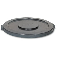 Round Brute Tops, Dia." x H", 16 x 1, Grey, 1 lbs., 5 Pack-Dimensions Dia." x H" - 16 x 1