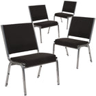 Flash Furniture HERCULES Series Black Antimicrobial Fabric Bariatric Medical Reception Chair-1500 lb. Static Weight Capacity