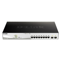 D-Link Smart Managed 8-Port Gigabit PoE Switch with 2 SFP Slots (DGS-1210-10MP)-Smart Managed PoE Switch with 130W PoE Budget