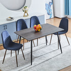 FurnitureR Blue Dining Chair, Set of 4, Charlton-Armless