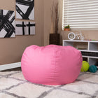 Flash Furniture Oversized Solid Light Pink Bean Bag Chair-Cotton-Twill Upholstery