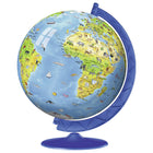 Ravensburger Children's World Globe 180-Piece 3D Puzzle - English Edition-Assemble by image, or use numbers on back of pieces for guidance.