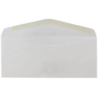 JAM Paper #10 Window Business Envelopes, 4.125" x 9.5", White, 250 Pack (1633173cf)-Gummed Closure