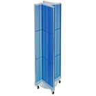Azar Displays Plastic Pegboard Floor Display Pinwheel, 13.5" x 60", Blue (700461-BLU)-Made from plastic pegboard
