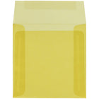 JAM Paper 6 x 6 Square Envelopes, Yellow Translucent Vellum, 250 Pack (PACV516H)-Blank interior for personalized message