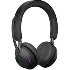 Jabra Evolve2 65, Link 380a, Stereo MS Headset with Stand - Black-Type: Stereo Wireless On-Ear Headset