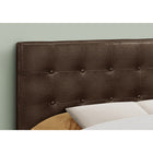 Monarch Specialties 6000F Full Size Headboard - Brown Leather-Look-Made with a wooden frame for durability and stability