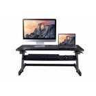 Rocelco Deluxe Extra-Wide 37.5" Sit/Stand Adjustable Desk Riser - Black-Health Benefits: Easy and affordable solution to start enjoying the health benefits of standing while you work