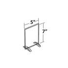 Azar Displays 7" x 5" Vertical/Horizontal Dual-Stand Acrylic Sign Holder, Clear, 10 Pack (132722)-Made of top quality 0.100" thick acrylic and easy to assemble