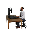 Victor – Convertisseur de bureau assis/debout manuel High Rise pour un moniteur (DC300)-Vérins à gaz permettant d’élever ou d’abaisser la hauteur du bureau de 0 à 15,5 po
