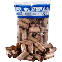 Paper Coin Tube, 2-Dollar Coins, 36 Pack-36 crimped end coin wrappers, to organize loose change