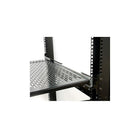 StarTech 2U Adjustable Mounting Depth Vented Sliding Rack Mount Shelf, 50lbs / 22.7kg-Simple sliding and locking mechanism makes it easy to access anything even deep on the shelf