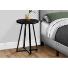 Monarch Specialties 2175 Accent Table - 22"H/Black/Black Metal-Product dimensions: 15.75 Inch W x 15.75 Inch D x 21.75 Inch H