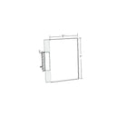 Azar Two-Sided Acrylic Sign Holder With Pegboard Grippers, 5" x 7", 10 Pack (103322)-Clear Acrylic