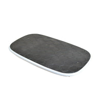 Uncaged Ergonomics BASE Active Standing Desk Balance Board & Anti-Fatigue Mat, Silver/Black-Meticulously Engineered, Pattented Shape: designed for optimal, safe use