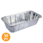Luciano Deep Loaf Aluminum Foil Pan, 12.5 x 6.5 inches, Silver, 50 Pieces-Versatile: cook lasagne, pasta, casserole, or bake banana bread, chocolate cake, and many more with the roasting pan