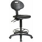 Nicer Furniture Urethane Multi-Function Drafting Stool-Easy to clean urethane seat and back