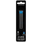 Merangue Cross Compatible Mini Ballpoint Pen Refills - Medium Tip - Blue - 2 Pack-Cross Type Refill - Blue Ink