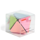 Poppin Bright Ideas Small Sticky Memo-8-sided with 4 paper and 4 transparent sticky triangle stacks
