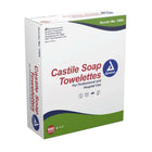 Dynarex Castile Instant Hand & Surface Soap Wipes - 5" x 7" - 10 Boxes of 100 Wipes-PH Balanced coconut oil-based