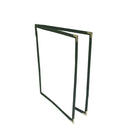 Futech 4-View Menu Holder GRN 8-1/2"W x 11"H, Green, 10 Pack-Pocket size: 8-1/2"W X 11"H
