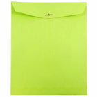 JAM Paper 10" x 13" Open End Catalog Coloured Envelopes with Clasp Closure - Ultra Lime Green - 25 Pack -Size: 10 x 13 inches